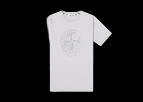 Stone Island Reflective One Badge Print T-shirt Dust