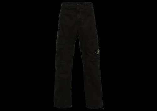 Stone Island Mid-Waisted Cargo Pants Black