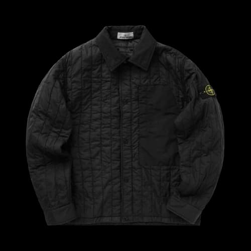 Stone Island Quilted Nylon Tela Jacket 'Black'
