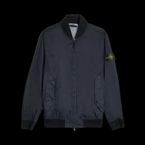 Stone Island Crinkle Reps Bomber Jacket 'Navy Blue'