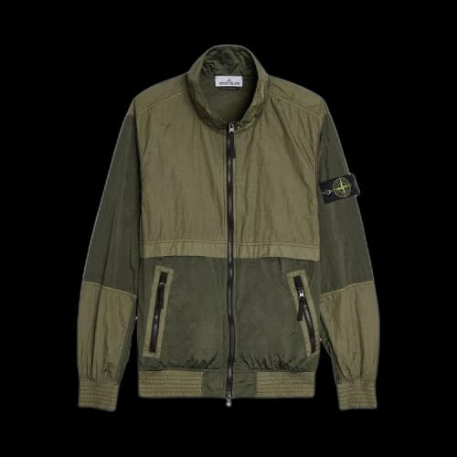 Stone Island Slim Fit Panelled Hooded Jacket 'Musk'