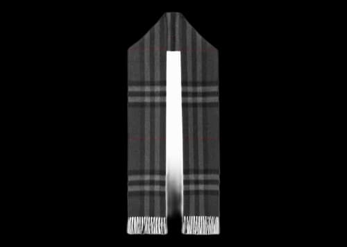 Burberry The Classic Check Cashmere Scarf Charcoal