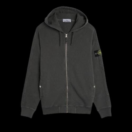 Stone Island Garment Dyed Hoodie 'Charcoal'