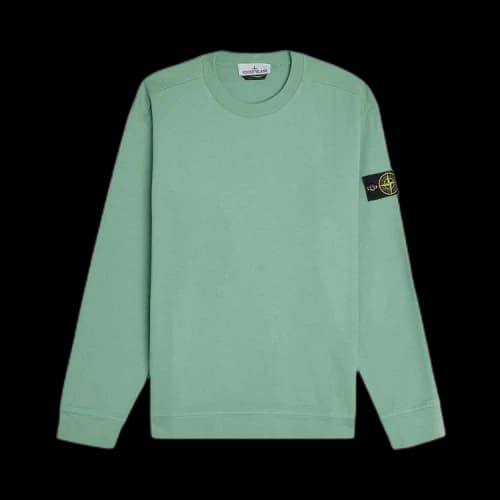 Stone Island Garment Dyed Sweatshirt 'Light Green'
