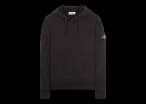 Stone Island Hooded Sweatshirt Black