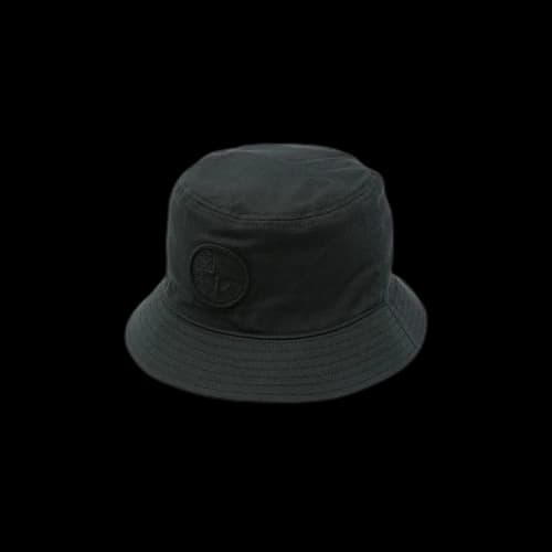 Stone Island Logo Print Fisherman Hat 'Black'
