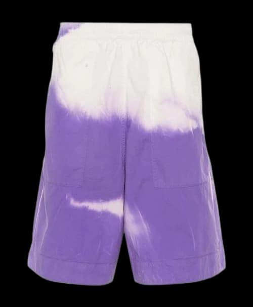 Stone Island Logo Shorts Lavender