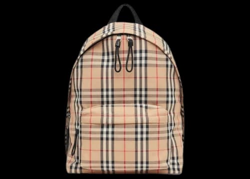 Burberry Vintage Check Nylon Backpack Archive Beige