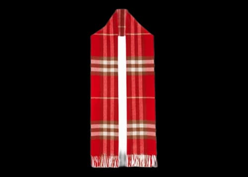 Burberry The Classic Check Cashmere Scarf Red