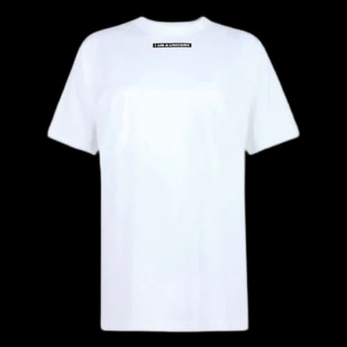 Burberry Solid Color Alphabet Round Neck Short Sleeve White