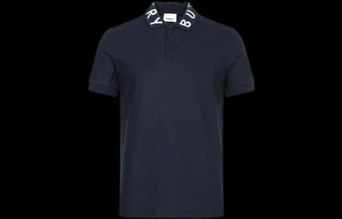 Burberry Alphabet Short Sleeve Polo Shirt Navy Blue