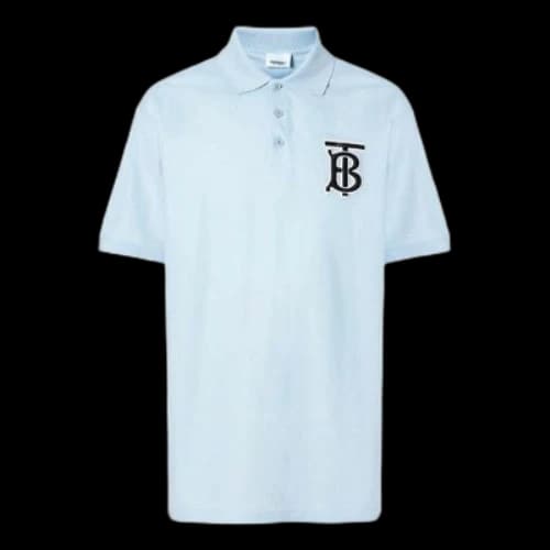 Burberry Classic Mesh Short Sleeve Polo Shirt Blue