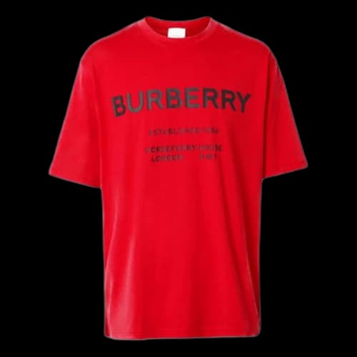 Burberry Horseferry Printing Short Sleeve Unisex Red