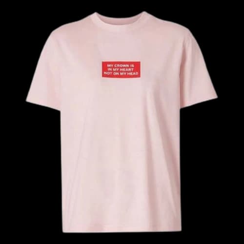 Burberry Printing Round Neck Short Sleeve Pink