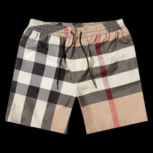 Burberry Check Drawcord Swim Shorts 'Archive Beige'