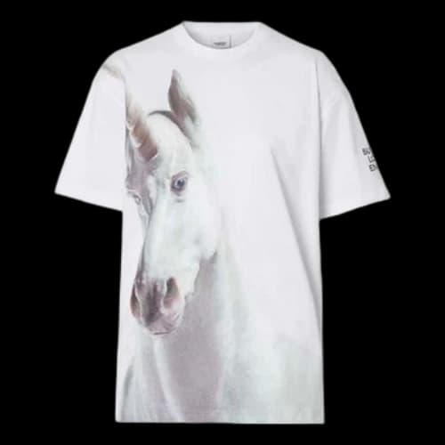 Burberry SS21 Pattern Printing Short Sleeve White