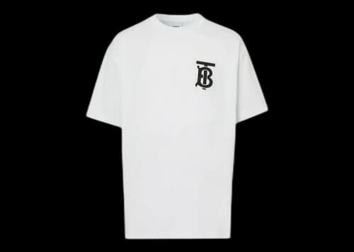 Burberry Women's Monogram Motif Oversized T-shirt White