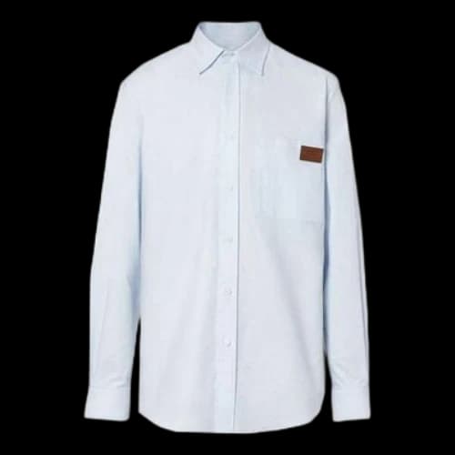 Burberry Oxford Cotton Long Sleeves Shirt Light Blue