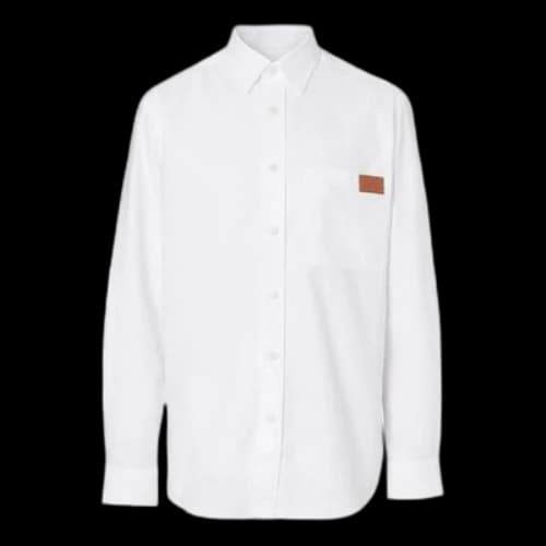 Burberry Logo Detail Long Sleeves Shirt White