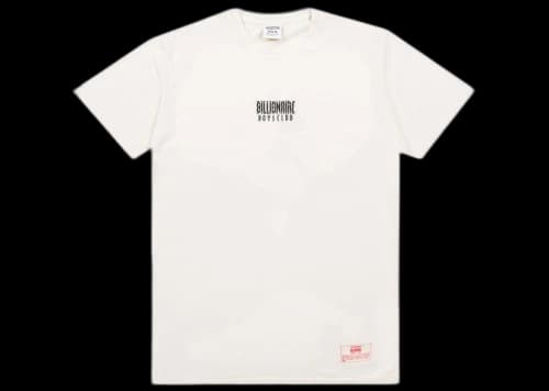 Billionaire Boys Club Straight Font Knit Tee White