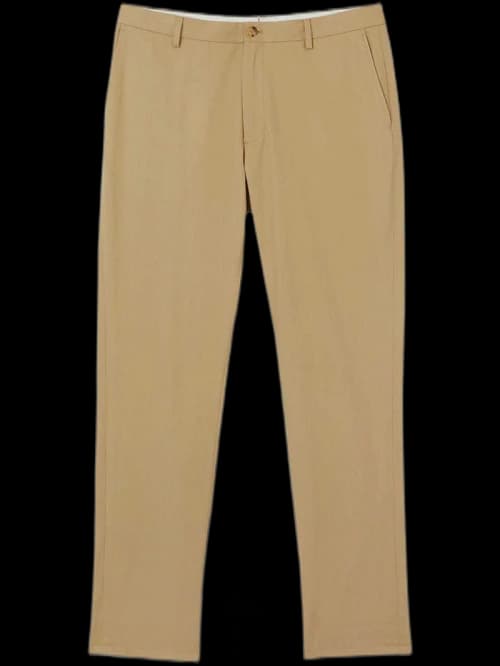 Burberry Icon Stripe Inside Detail Slim Fit Chinos Beige