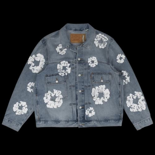 Denim Tears x Levi's Type-2 All Over Wreath 'Light Denim'