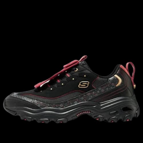 Skechers D'LITES 1.0 'Black Red'