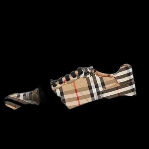 Burberry Vintage Check Cotton Sneakers 'Beige White'