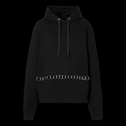Burberry Metallic Adornment Hoodie Black (Women's)