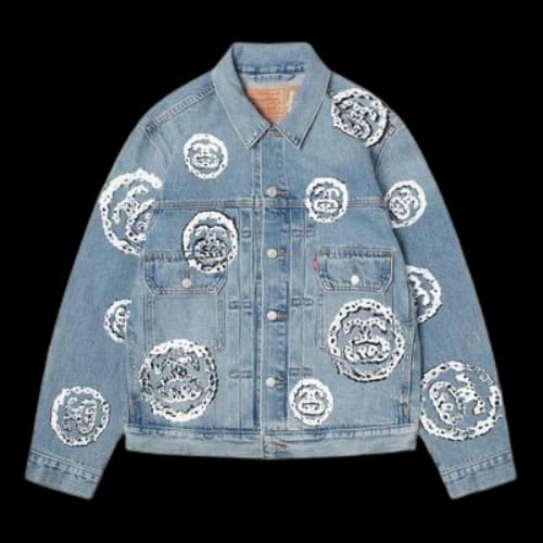 Stussy x Denim Tears Type 2 Jacket 'Light Indigo'