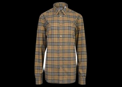 Burberry Small Scale Check Shirt Brown