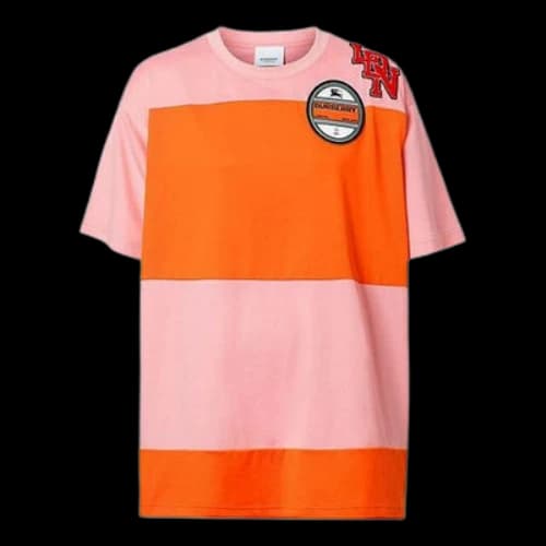 Burberry Colorblock Short Sleeve Pink