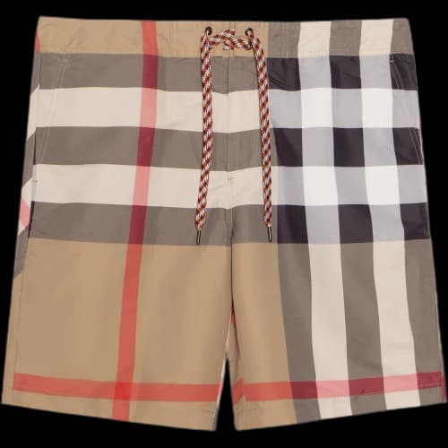 Burberry Check Swim Shorts Archive Beige
