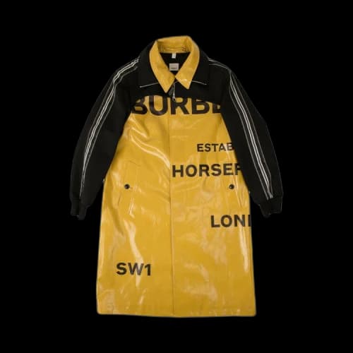 Burberry Horseferry Print Rain Coat 'Yellow/Black'