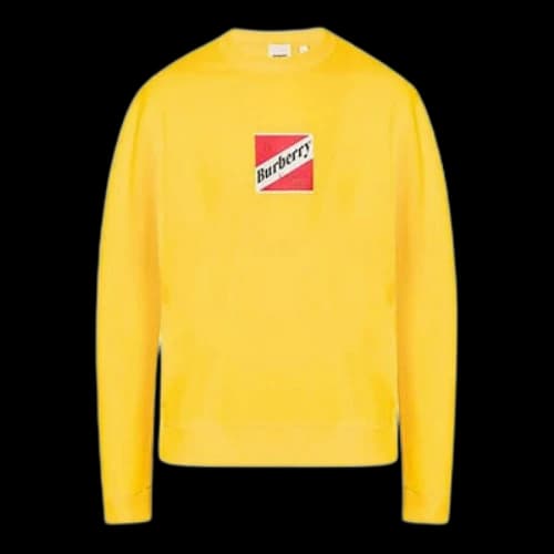 Burberry SS21 Pullover Round Neck Yellow