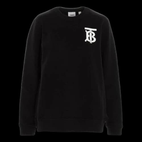 Burberry SS21 TB Pattern Pullover Hoodie Black (Women's)