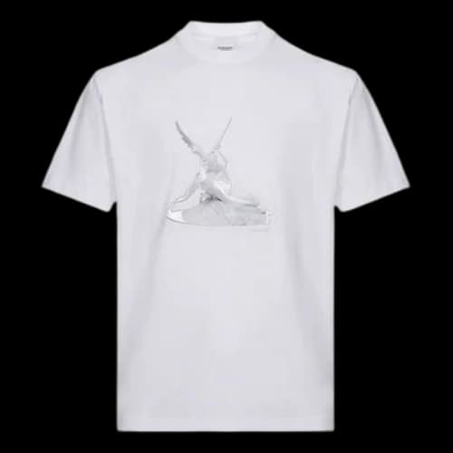Burberry Cupid Print Cotton Oversized Tee