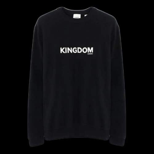 Burberry Alphabet Round Neck Pullover Long Sleeves Black