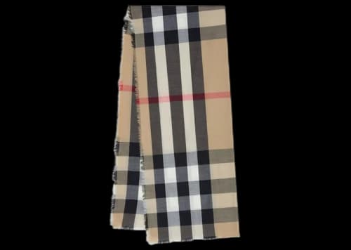 Burberry Lightweight Check Cashmere Scarf Archive Beige