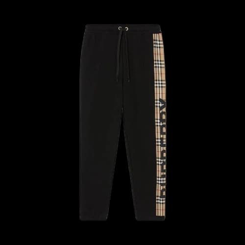 Burberry Check Patch Sweatpants 'Black'