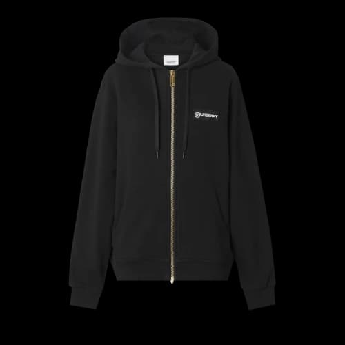 Burberry Zipper Classic Plaid hooded Long Sleeves Hoodie Black (Women's)