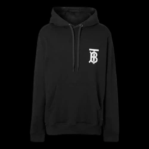 Burberry Logo Pattern Cotton Classic Black