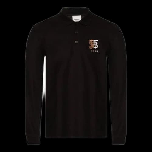 Burberry Logo Detail Polo Shirt Black