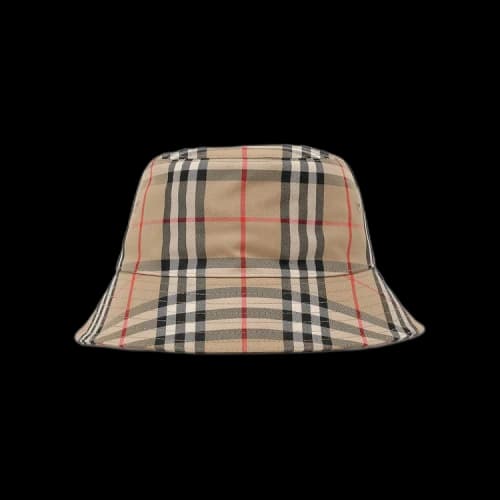 Burberry Check Print Bucket Hat 'Archive Beige'