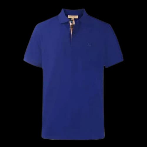 Burberry Short Sleeve Polo Shirt Purple Blue