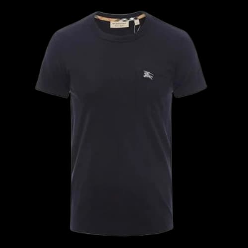 Burberry SS21 Knight Logo Round Neck Short Sleeve Navy Blue