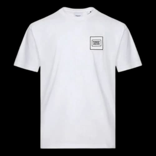 Burberry Logo Cotton Short Sleeve White