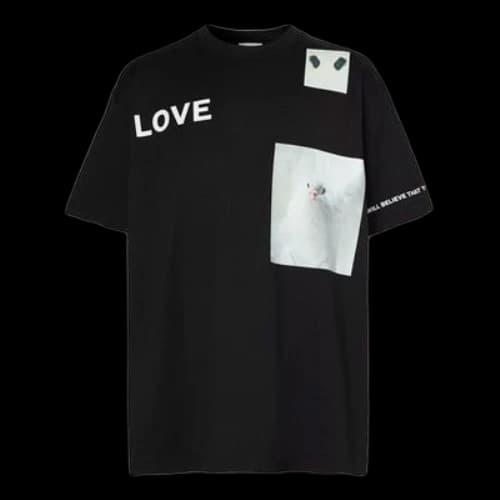 Burberry Montage Printing Cotton Male Black