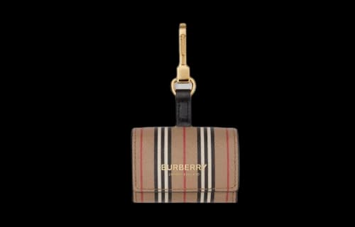 Burberry Icon Stripe E-canvas AirPods Pro Case Archive Beige