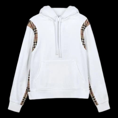 Burberry Plaid Loose hoodie White (Women's)